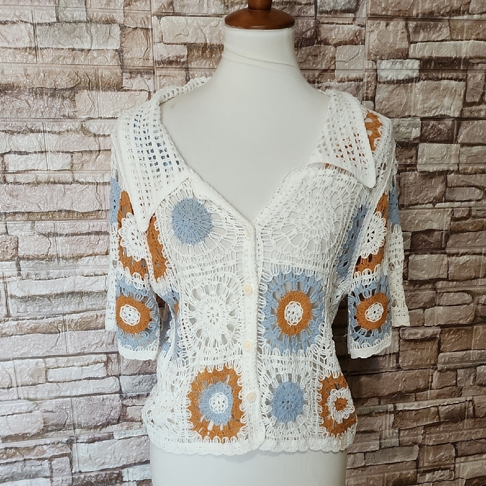 Le Lis Collection Boho Button-Up Cardigan